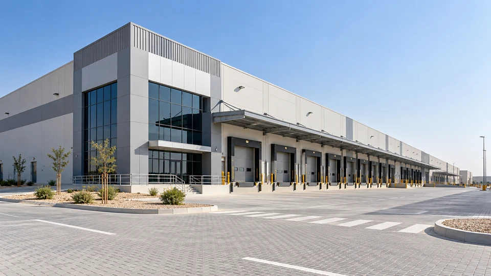 Warehouses — illustrative scene
